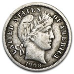 1908-O Barber Dime VF