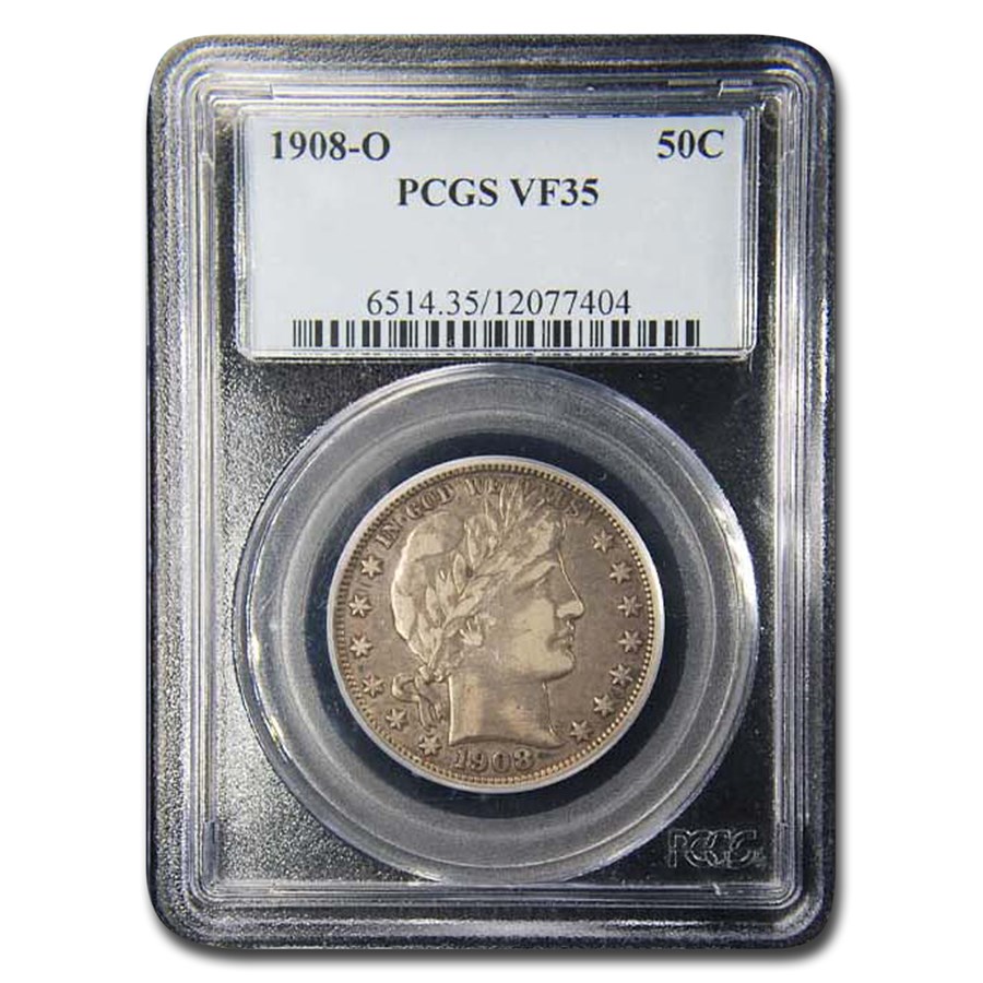 1908-O Barber Half Dollar VF-35 PCGS