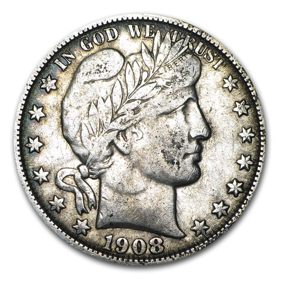 1908-O Barber Half Dollar VF 1908-O Barber Half Dollar VF