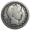 1908-O Barber Quarter Fine