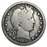 1908-O Barber Quarter Fine