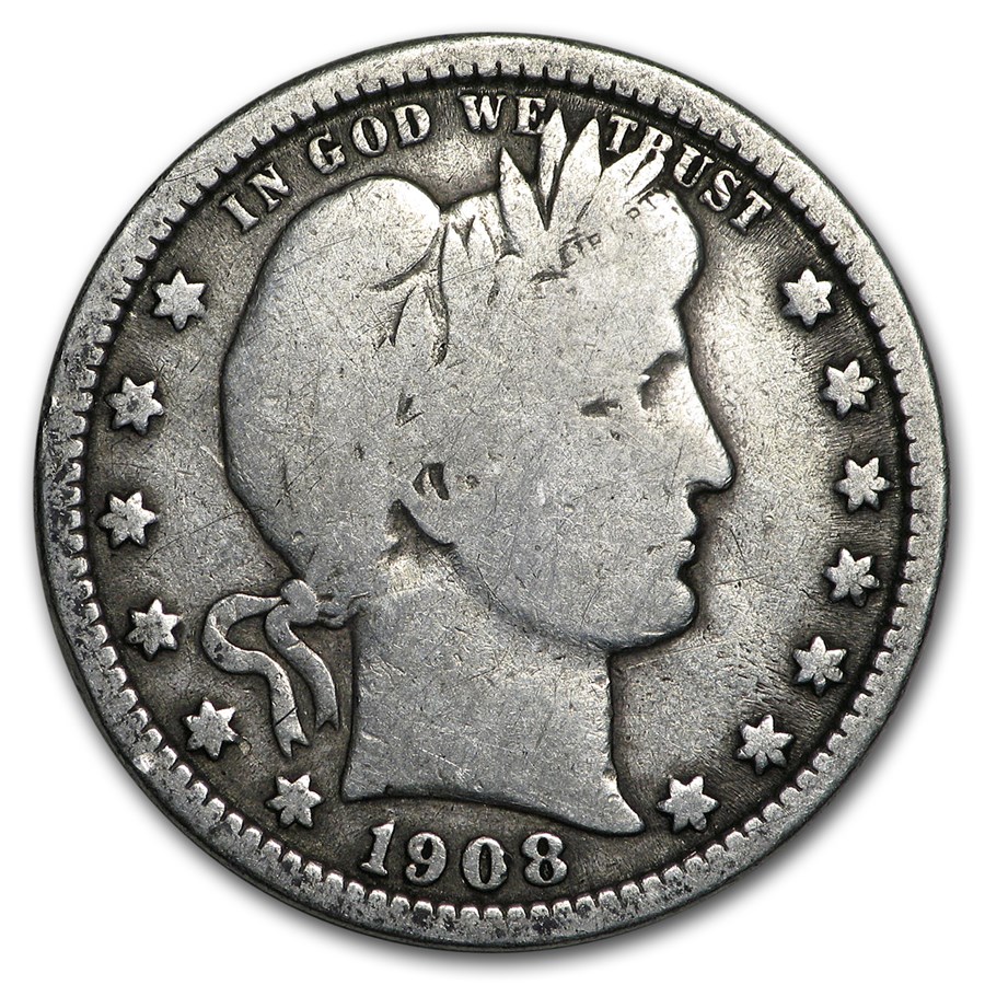 1908-O Barber Quarter Fine