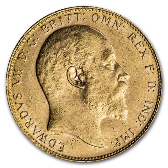 1908-P Australia Gold Sovereign Edward VII BU 1908-P Australia Gold Sovereign Edward VII BU