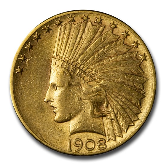 1908-S $10 Indian Gold Eagle AU 1908-S $10 Indian Gold Eagle AU