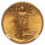 1908-S $20 St Gaudens Gold Double Eagle MS-63 NGC