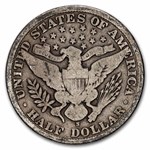 1908-S Barber Half Dollar 20-Coin Roll Avg Circ