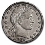 1908-S Barber Half Dollar AU-53 PCGS