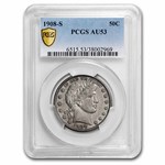 1908-S Barber Half Dollar AU-53 PCGS