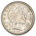 1908-S Barber Half Dollar MS-66 PCGS