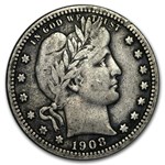1908-S Barber Quarter Fine