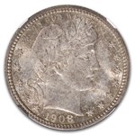 1908-S Barber Quarter MS-66+ NGC