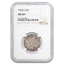1908-S Barber Quarter MS-66+ NGC