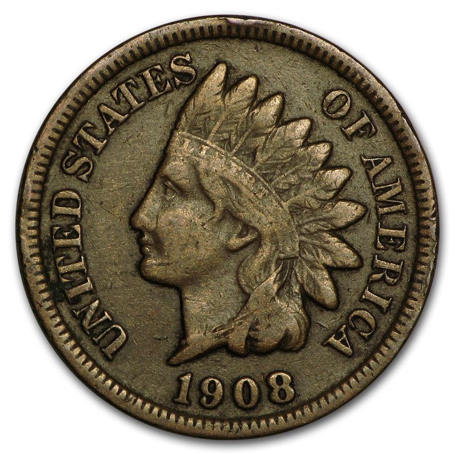 1908-S Indian Head Cent Fine