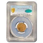 1908-S Indian Head Cent MS-64 PCGS CAC (Red/Brown)