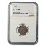 1908-S Indian Head Cent VF-30 NGC