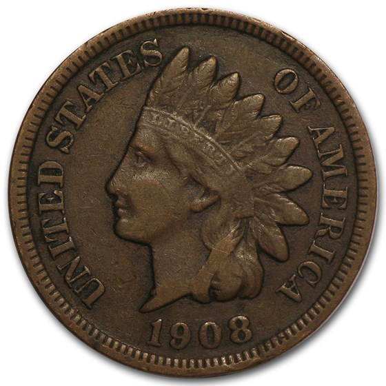 1908-S Indian Head Cent VF 1908-S Indian Head Cent VF
