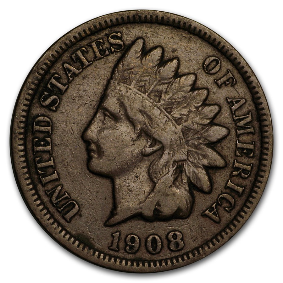 1908-S Indian Head Cent VG