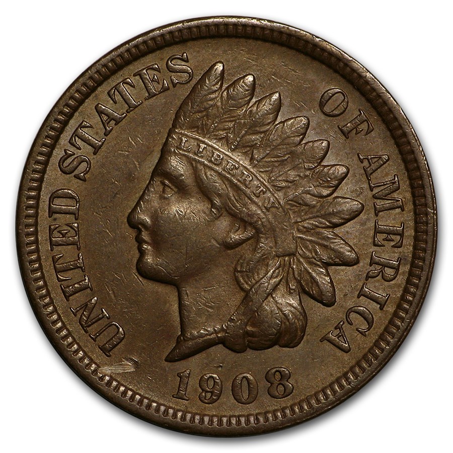 1908-S Indian Head Cent XF