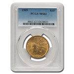 1909 $10 Indian Gold Eagle MS-62 PCGS