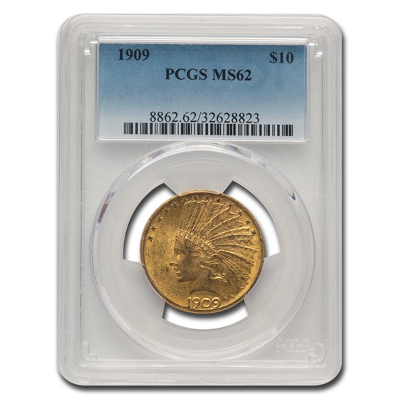1909 $10 Indian Gold Eagle MS-62 PCGS 1909 $10 Indian Gold Eagle MS-62 PCGS