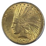 1909 $10 Indian Gold Eagle MS-63+ PCGS