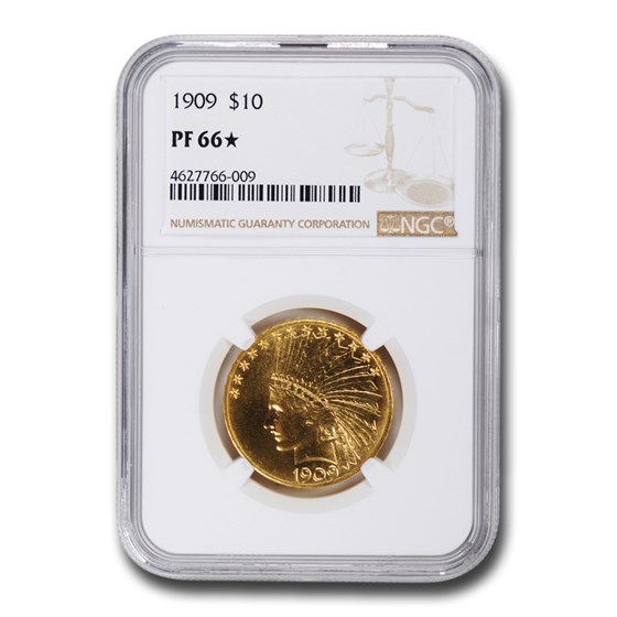 1909 $10 Indian Gold Eagle PF-66* NGC 1909 $10 Indian Gold Eagle PF-66* NGC