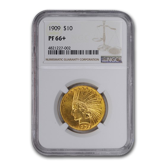 1909 $10 Indian Gold Eagle PF-66+ NGC 1909 $10 Indian Gold Eagle PF-66+ NGC