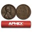 1909-1958 Wheat Cent 50-Count Roll Avg Circ