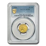 1909 $2.50 Indian Gold Quarter Eagle AU-58 PCGS