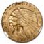 1909 $2.50 Indian Gold Quarter Eagle MS-61 NGC