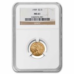 1909 $2.50 Indian Gold Quarter Eagle MS-61 NGC