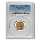 1909 $2.50 Indian Gold Quarter Eagle MS-62 PCGS