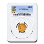 1909 $2.50 Indian Gold Quarter Eagle PR-64 PCGS