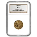 1909 $5 Indian Gold Half Eagle MS-61 NGC