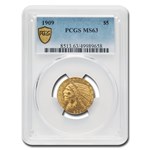 1909 $5 Indian Gold Half Eagle MS-63 PCGS