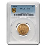 1909 $5 Indian Gold Half Eagle MS-65 PCGS