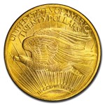 1909/8 $20 Saint-Gaudens Gold Double Eagle MS-65 PCGS