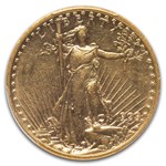 1909/8 $20 St Gaudens Gold Double Eagle AU-53 PCGS