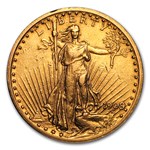 1909/8 $20 St Gaudens Gold Double Eagle AU