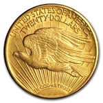 1909/8 $20 St Gaudens Gold Double Eagle (Cleaned)