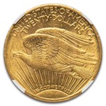 1909/8 $20 St Gaudens Gold Double Eagle MS-60 NGC