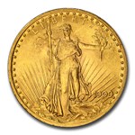 1909/8 $20 St Gaudens Gold Double Eagle MS-62 PCGS