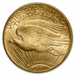 1909/8 $20 St Gaudens Gold Double Eagle MS-62 PCGS