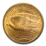 1909/8 $20 St. Gaudens Gold Double Eagle MS-63 PCGS