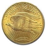 1909/8 $20 St Gaudens Gold Double Eagle MS-63 PCGS