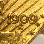 1909/8 $20 St Gaudens Gold Double Eagle Overdate MS-62 NGC