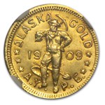 1909 Alaska Yukon Pacific Expo One DWT Dollar MS-62 NGC
