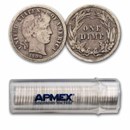 1909 Barber Dime 50-Coin Roll Avg Circ