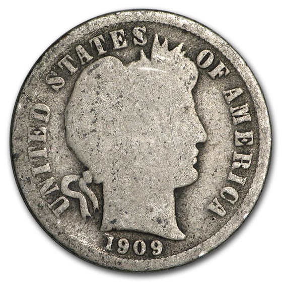 1909 Barber Dime Good/VG 1909 Barber Dime Good/VG