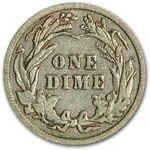 1909 Barber Dime VF